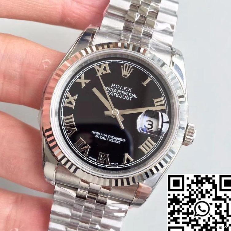 Datejust EW Rolex 41MM Black Dial Factory 116334 0514